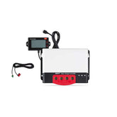 50A MPPT solar charge controller with LCD remote monitor, wiring kit, and advanced features for off-grid solar systems